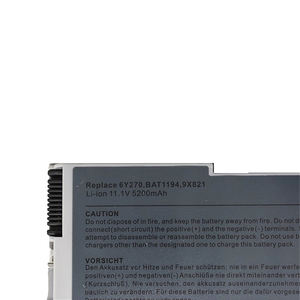 بطارية أجهزة الكمبيوتر المحمول, بطارية 11.1 فولت/10.8 فولت لأجهزة ديل الموديلات التالية <span class=keywords><strong>Latitude</strong></span> D500 D505 D510 D520 <span class=keywords><strong>D530</strong></span> D610 D600 500m 510m 600m W1605 YD165 G2053A01 C1295 - Product Image 5