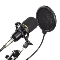 Microphone à condensateur universel filaire BM 800 pour téléphone, ordinateur, podcasting, karaoké, jeux, enregistrement, avec suppression du bruit