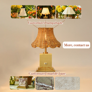 Có Thể Sạc Lại Vuông Bảng Đèn USB Cảm Ứng Cơ Sở Tùy Chỉnh Mây Dệt Chụp Đèn Thiết Kế Cổ Điển Cho Nhà Hàng Bảng Chiếu Sáng - Product Image 4