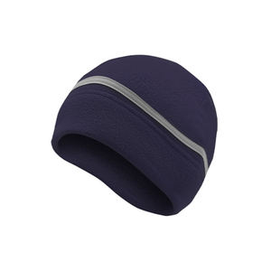 Gorro de <span class=keywords><strong>rayas</strong></span> reflectantes polares para mujeres y hombres, gorro reflectante de seguridad para ciclismo de noche de invierno - Product Image 2