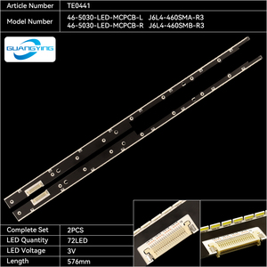 TE0441 Bande de lampe de rétroéclairage <span class=keywords><strong>LED</strong></span> pour TV 46-<span class=keywords><strong>5030</strong></span>-<span class=keywords><strong>LED</strong></span>-MCPCB-L J6L4-460SMA-R3 46-<span class=keywords><strong>5030</strong></span>-<span class=keywords><strong>LED</strong></span>-MCPCB-R Bandes <span class=keywords><strong>LED</strong></span> J6L4-460SMB-R3 - Product Image 2