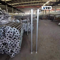 Puntales de Acero Galvanizado Telescópicos Ajustables de Alta Resistencia para Apuntalamiento de Encofrados y Andamios en Construcción