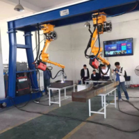 Robot de Soldadura Industrial de 6 Ejes, Posicionamiento Preciso del Brazo Mecánico, Soldadura de Alta Calidad, Costura de Soldadura Uniforme