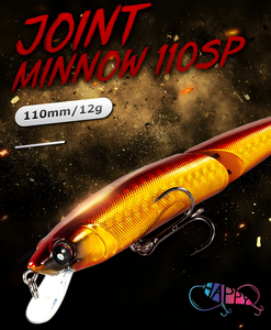 Vente en gros de leurres de pêche bioniques suspendus de 11 cm et 12 g, leurres rigides à cliquet, hameçons, perles vibrantes, leurres articulés, leurres pour poissons nageurs, hameçons vibrants - Product Image 3