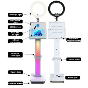 Machine de photomaton de mariage 15,6 pouces avec écran tactile LCD intelligent, appareil <span class=keywords><strong>photo</strong></span>, kiosque de photomaton pour selfies, location de photomaton DSLR - Product Image 3