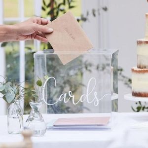 Custom Clear Acrylic Wedding Box <strong>Card</strong> Acrylic Envelope Box Wedding <strong>Card</strong> <strong>Donation</strong> Collection Easy Take Boxes - Product Image 3