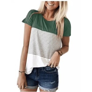 T-shirt d'été pour filles en coton 100 %, grande quantité, coupe décontractée, taille personnalisée, pour femmes - Product Image 1