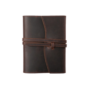 Carnet en cuir fait main personnalisé avec enveloppe de protection, <span class=keywords><strong>pages</strong></span> fixes rétro, noir, décontracté, moderne, cadeau de bureau - Product Image 6