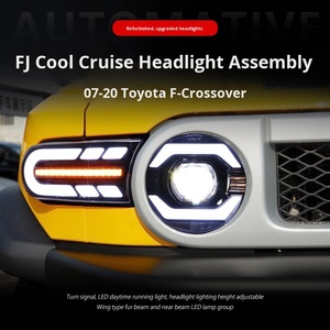 ไฟหน้ารถยนต์สำหรับ Toyota FJ Cruiser ชุดไฟหน้า LED สภาพใหม่ ปรับแต่งสำหรับไฟส่องสว่างเวลากลางวันและไฟเลี้ยว ปี 2007-2020 - Product Image 6
