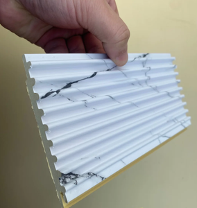 Revêtement de <span class=keywords><strong>sol</strong></span> en panneaux 3D stratifiés WPC modernes, polyvalents, ignifuges et résistants à l'humidité pour les appartements et les espaces de divertissement - Product Image 6