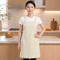 Tablier de cuisine imperméable personnalisé avec logo pour chefs de restaurant, avec poches, pour adultes, serveuses et artistes peintres