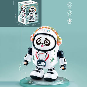 Toptan çocuklar dönen elektrikli oyuncaklar dans hayvanlar karikatür ördek elektrikli mühür Panda pet oyuncak ışık ve müzik ile - Product Image 2