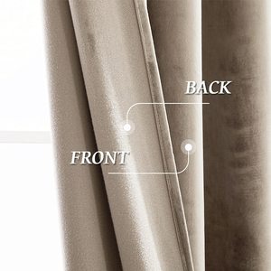 Tenda in tessuto oscurante pronta all'uso <span class=keywords><strong>per</strong></span> <span class=keywords><strong>soggiorno</strong></span> tenda in velluto di flanella dell'hotel drappo decorativo di lusso di qualità - Product Image 2