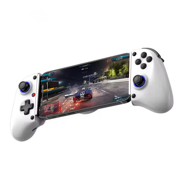 BSP-D11 Telescopic Mobile Gaming Phone Stretching Controller RGB Light Gamepad for Android IOS P3 P4 Switch