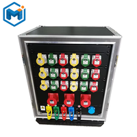 24-Way 16A Étanche Power Distro Grand Écran LED Éclairage de Scène Audio Distribution de Puissance Cabinet avec Flight Case