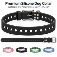 Collier pour chien en silicone en gros, étanche, réglable, souple, durable, pour chiots, pour détaillants en ligne AMZ Pet Store