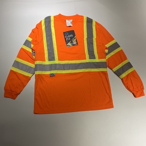 Custom Logo Fluorescent Hi Vis Workwear Long Sleeve Yellow Work Tops Construction <strong>Engineer</strong> Reflective Quick Dry Safety <strong>T</strong> <strong>Shirt</strong> - Product Image 3