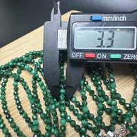 Haute Qualité Nouvelle Mode Vert Malachite Pierres Précieuses Naturelles À Facettes Perlé Bracelets Bijoux