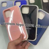 Coque de téléphone portable en silicone liquide d'origine avec logo pour Samsung S26 Ultra Plus, iPhone 13, 14, 15, 16, 17 Pro Max