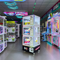 Distributeur automatique de capsules de jouets amusants, modèle en métal pour enfants, compatible avec trois tailles de capsules