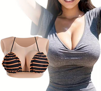 Seins en silicone sexy à col rond pour homme vers femme, pour travestis, sissy, cosplay, bonnets B/C/D/E/G, 6 couleurs