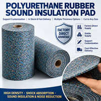 Tapis amortissant en caoutchouc recyclé, isolation contre les vibrations, sous-couche pour la protection des équipements de gym et des sols de machines