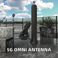 Antenne magnétique en caoutchouc étanche à gain élevé 15dBi pour montage à vis extérieur multibande mâle 3 bandes GSM 3G 4G Omni WiFi