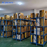 Estante de Almacenamiento de Metal Negro Práctico y Ajustable, sin Pernos, Organizador de Almacenamiento para Herramientas de Garaje y Piezas de Automóviles