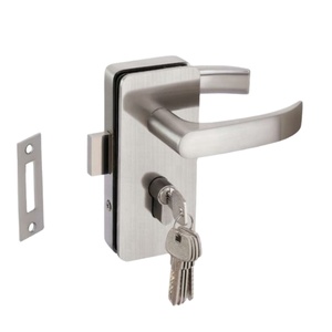 Everstrong serratura per <span class=keywords><strong>porta</strong></span> <span class=keywords><strong>scorrevole</strong></span> senza telaio in acciaio inossidabile per serratura a toppa con maniglia a battente G001 in vetro - Product Image 1