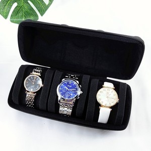 Shockproof Hard Shell EVA 3 Slots Portable Mechanical Zipper <b>Watch</b> Storage Box Travel Display Organizer <b>Watch</b> <b>Case</b> Wholesale - Product Image 6