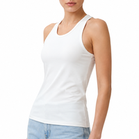 Débardeur de sport léger pour femme en tissu mesh personnalisé, séchage rapide, respirant, conception OEM, pour la course, l'entraînement et le fitness