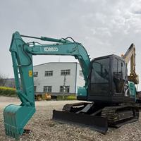 Excavadora Hidráulica Usada Kobelco SK75 de Segunda Mano, 7 Toneladas, Peso Operativo 6,850 kg, para Construcción y Movimiento de Tierras