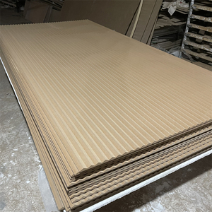 Tấm Ốp Tường Bằng Sóng <span class=keywords><strong>Mdf</strong></span> Trang Trí <span class=keywords><strong>3d</strong></span> Có Rãnh Bằng Gỗ Nghệ Thuật Cho Hành Lang - Product Image 3