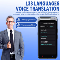 Traducteur vocal Android Z6 multilingue 138 langues, enregistrement, traduction de photos, WIFI, mini-appareil intelligent pour les voyages
