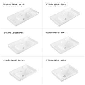 Vasque de salle de bain moderne en céramique blanche, lavabo en porcelaine pour meuble sous-vasque, vente en gros - Product Image 5