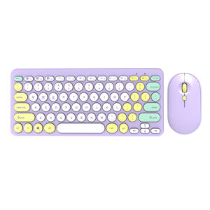 Set Mini Tastiera e Mouse Wireless RGB Retroilluminati 2.4G con BT per Ufficio e PC, Produzione OEM - Product Image 2