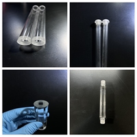 Tubo Doble de Cuarzo Puro 99.99% Resistente al Calor, Personalizado de Fábrica, Sílice Fundida Transparente para Doblado, Soldadura y Corte