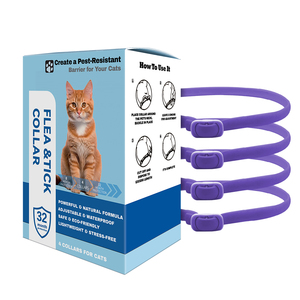 Confezione da 4 Collari Calmanti per Gatti, Regolabili, Anti-Ansia, Anti-Stress e Anti-Terreur, con Feromoni, Impermeabili, Lunga Durata 32 Mesi - Product Image 1
