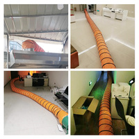 Ventes directes d'usine Tuyau de ventilation robuste en PVC personnalisé Conduit de ventilation circulaire rétractable inférieur