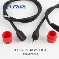 Conector Subacuático Compatible con SubConn de 2 Pines, 10A 600V IP69K, Chapado en Oro, para Cable Marino, Conector Circular Hermético
