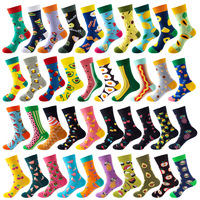 Chaussettes populaires mi-mollet à motifs de fruits et de dessins animés, design original classique et tendance pour hommes et femmes, vente en gros