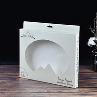 Design personalizzato per bambini posate giocattolo regalo per bambini scatola di imballaggio in carta con finestra in plastica per piastra e ciotola in Silicone