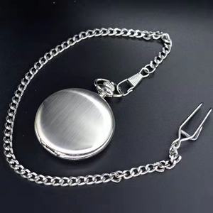 Reloj de Bolsillo Retro de Cuarzo Rosa de 45 mm al por Mayor con Baño de Aleación, Logotipo Personalizable, Estilo Vintage Antiguo, Cadena para Cintura - Product Image 5