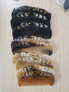 Vente en gros de peignes en corne de buffle de haute qualité, portables, naturels, écologiques, pour salon de coiffure et maison, style <span class=keywords><strong>canard</strong></span> <span class=keywords><strong>mandarin</strong></span> d'occasion - Product Image 3