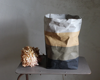 Keranjang Cuci Pakaian dari Kertas Kraft yang Dapat Dicuci, Kapasitas Besar, Dapat Dilipat, dengan Pegangan, Logo Custom, Grosir, Keranjang Penyimpanan