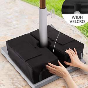 Bolsa de peso base de paraguas a prueba de viento para exteriores, bolsas de arena de fijación resistentes - Product Image 3