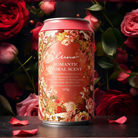Carmate Série de parfums floraux de haute qualité, parfum solide naturel pour voiture, flacon en métal coloré, parfum durable 160g