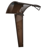 BRICOLAGE Durable En Aluminium auvent de porte avec gouttière