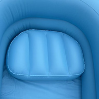 Baignoire gonflable rectangulaire en PVC, pliable, pour adultes, directement de l'usine, aide à la baignade surélevée, outil de soin, grande capacité