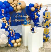 Ballons en latex bleu roi de 12 pouces pour anniversaires, mariages, fêtes de remise de diplômes, décorations de fond aux couleurs vives, fournitures